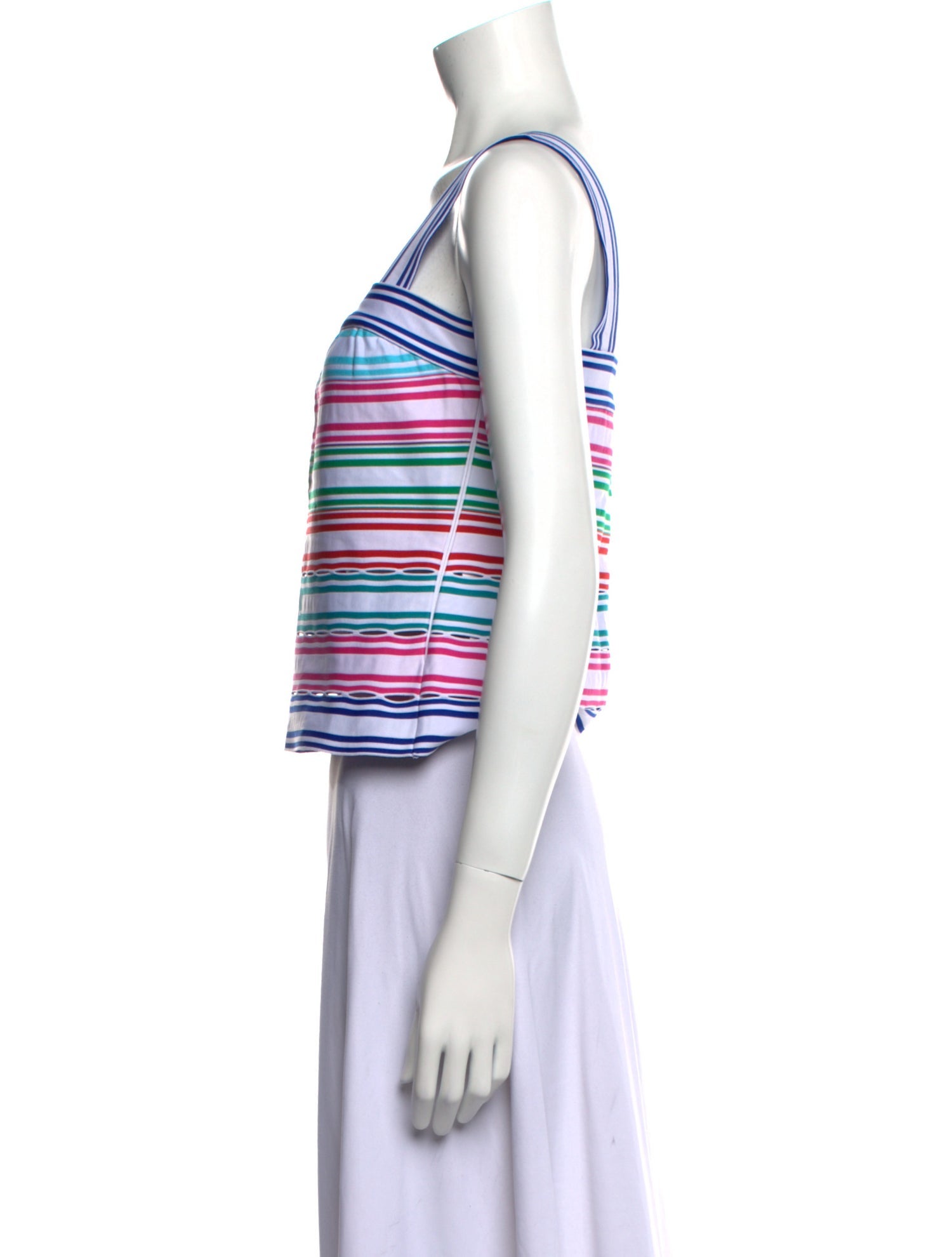 Chanel 2019 Striped Crop Top