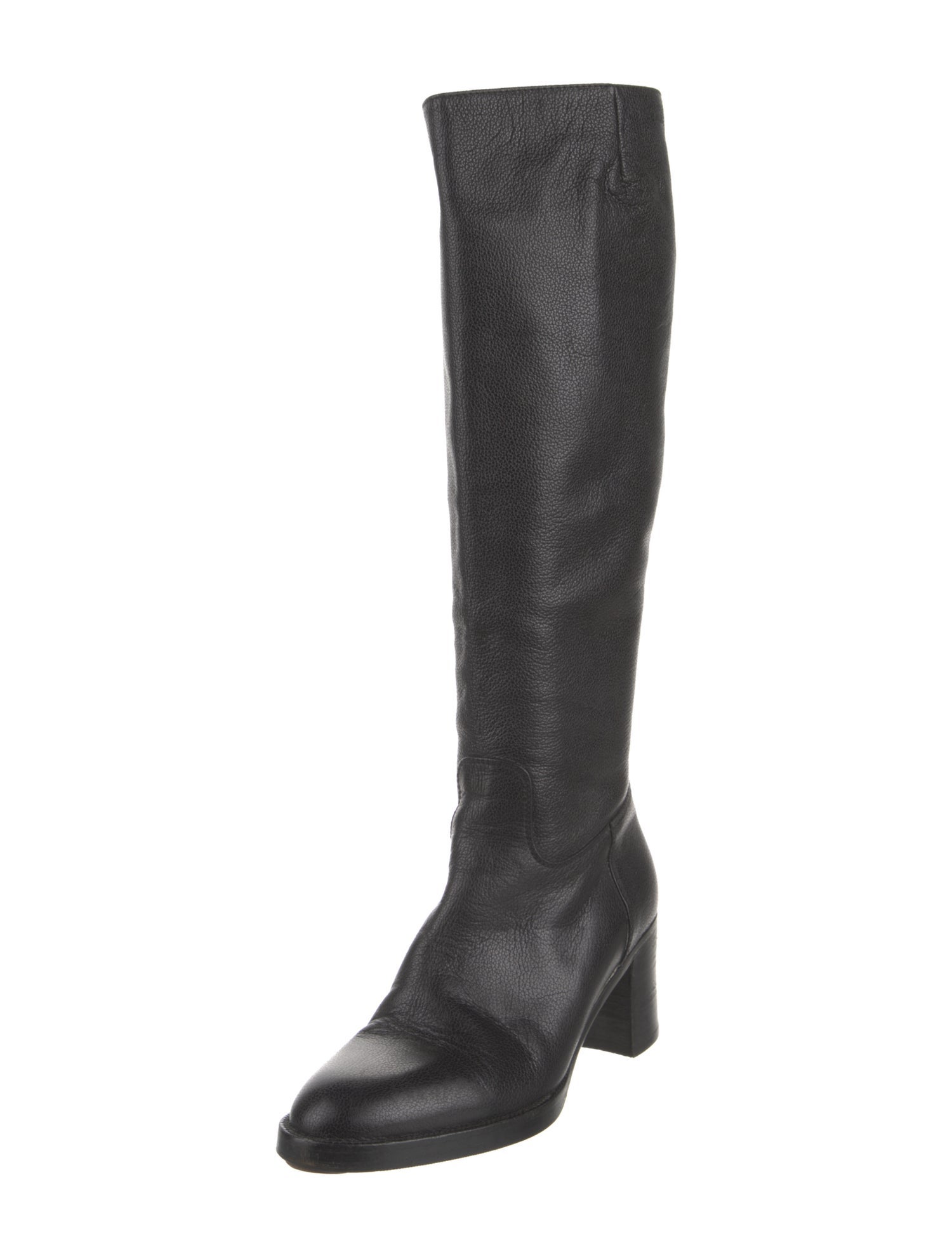 Chanel Leather Riding Boots