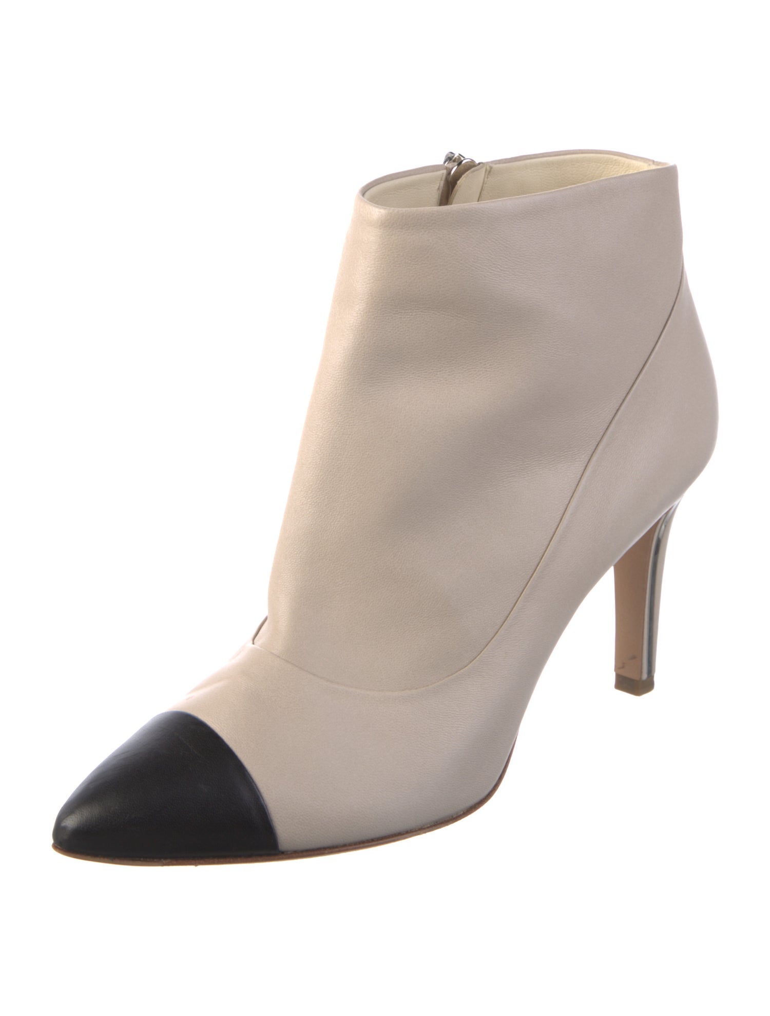 Chanel Interlocking CC Logo Leather Boots