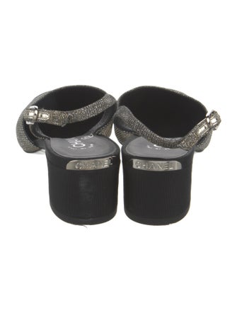 Chanel 2017 Glitter Slingback Pumps