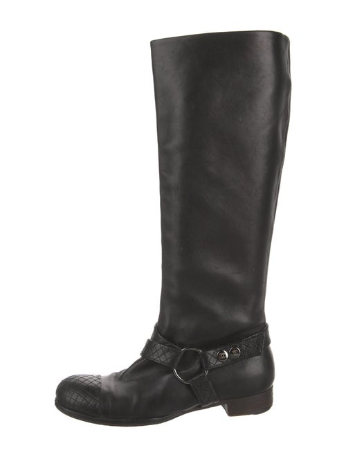 Chanel 2005 Interlocking CC Logo Riding Boots