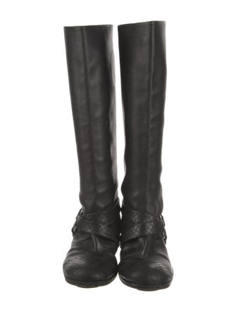 Chanel 2005 Interlocking CC Logo Riding Boots