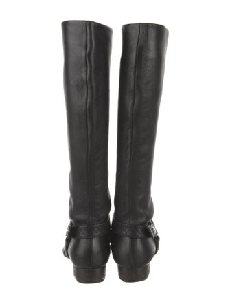 Chanel 2005 Interlocking CC Logo Riding Boots