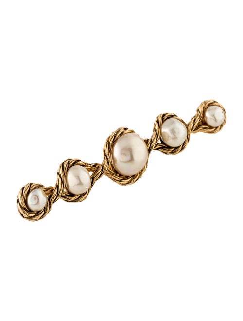 Chanel Vintage Faux Pearl Brooch