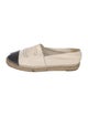 Chanel Interlocking CC Logo Lambskin Espadrilles