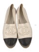 Chanel Interlocking CC Logo Lambskin Espadrilles