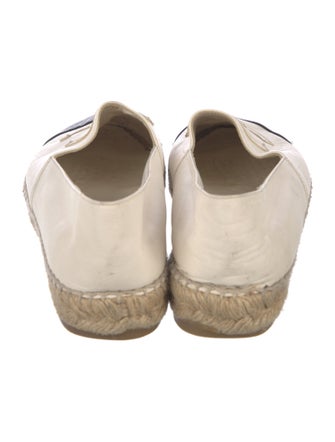 Chanel Interlocking CC Logo Lambskin Espadrilles