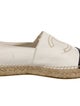 Chanel Interlocking CC Logo Lambskin Espadrilles
