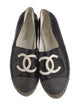 Chanel Interlocking CC Logo Lambskin Espadrilles