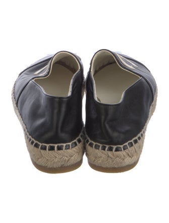 Chanel Interlocking CC Logo Lambskin Espadrilles