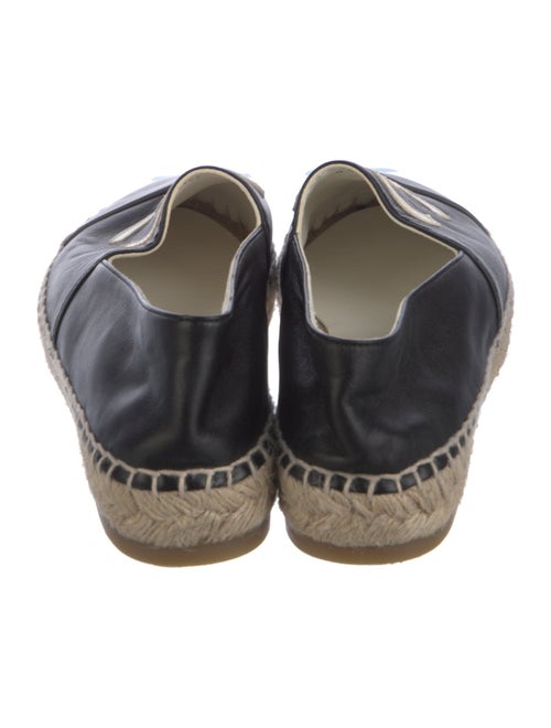 Chanel Interlocking CC Logo Lambskin Espadrilles