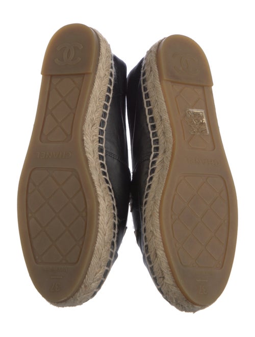 Chanel Interlocking CC Logo Lambskin Espadrilles