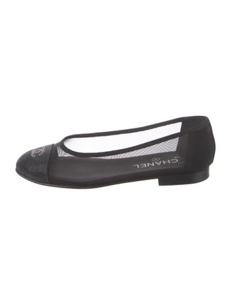Chanel 2020 Interlocking CC Logo Ballet Flats