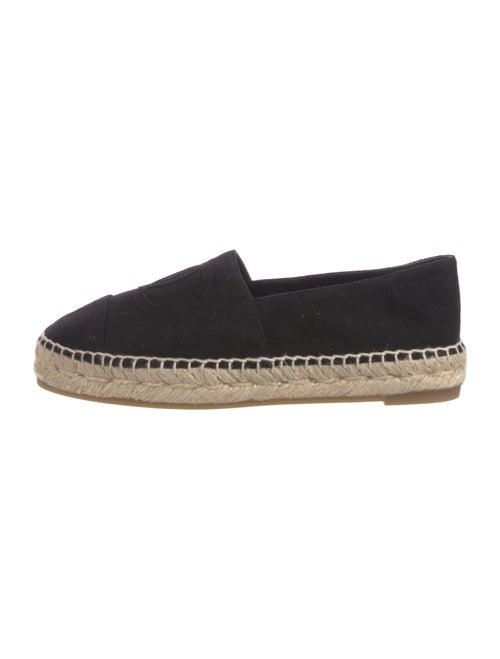 Chanel Interlocking CC Logo Suede Espadrilles