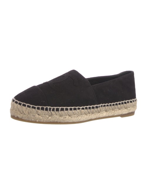Chanel Interlocking CC Logo Suede Espadrilles