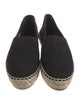 Chanel Interlocking CC Logo Suede Espadrilles