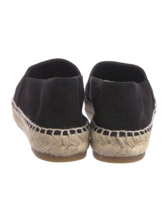 Chanel Interlocking CC Logo Suede Espadrilles