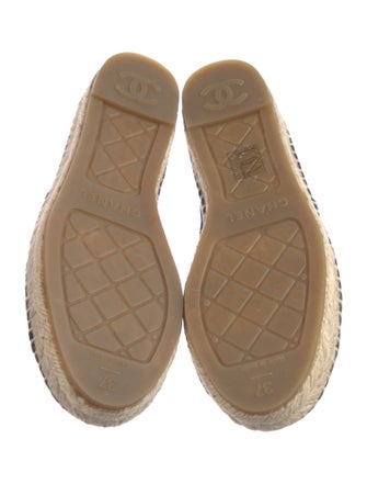 Chanel Interlocking CC Logo Suede Espadrilles