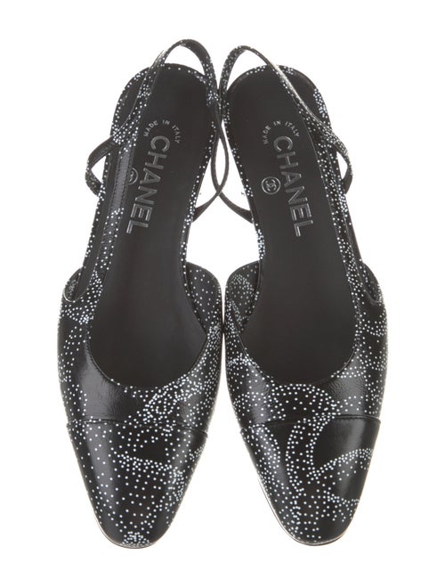 Chanel 2023 Interlocking CC Logo Slingback Flats