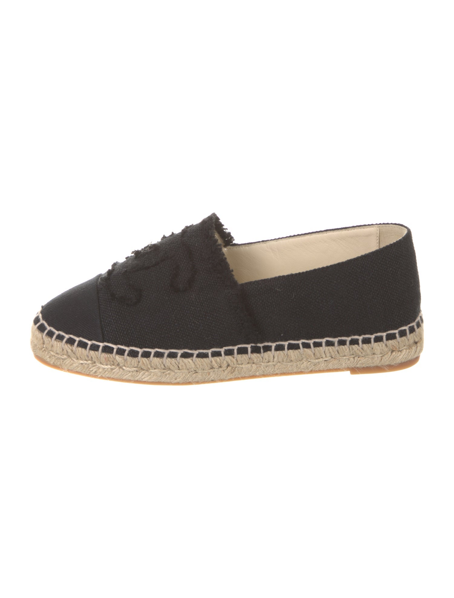 Chanel Interlocking CC Logo Canvas Espadrilles