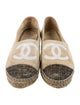 Chanel Interlocking CC Logo Sequin Embellishments Espadrilles