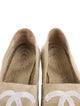 Chanel Interlocking CC Logo Sequin Embellishments Espadrilles