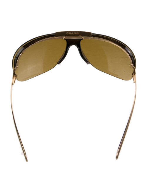 Chanel Shield Mirrored Sunglasses