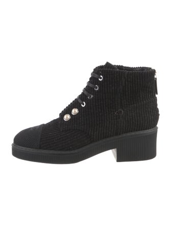 Chanel 2020 Interlocking CC Logo Combat Boots