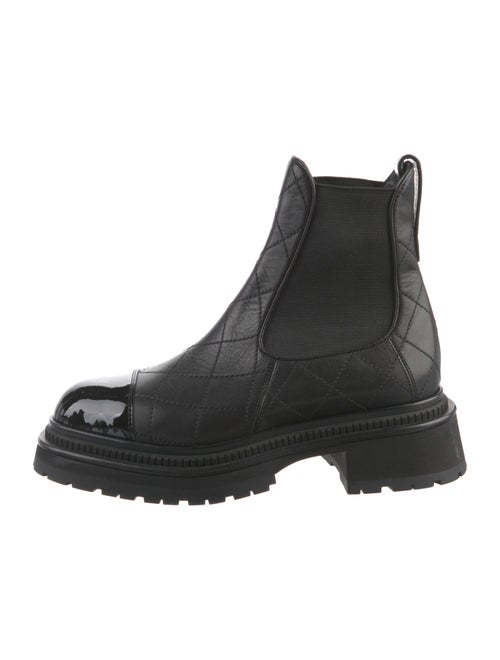 Chanel 2023 Quilted Pattern Chelsea Boots