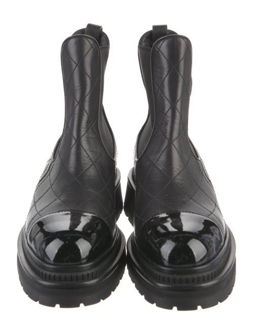 Chanel 2023 Quilted Pattern Chelsea Boots