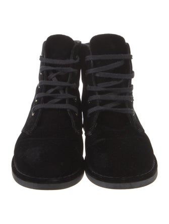 Chanel 2017 Interlocking CC Logo Combat Boots