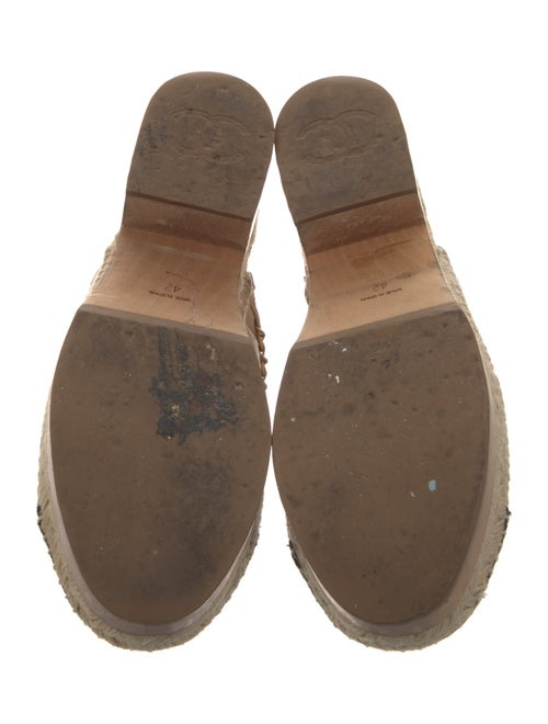 Chanel Interlocking CC Logo Leather Mules