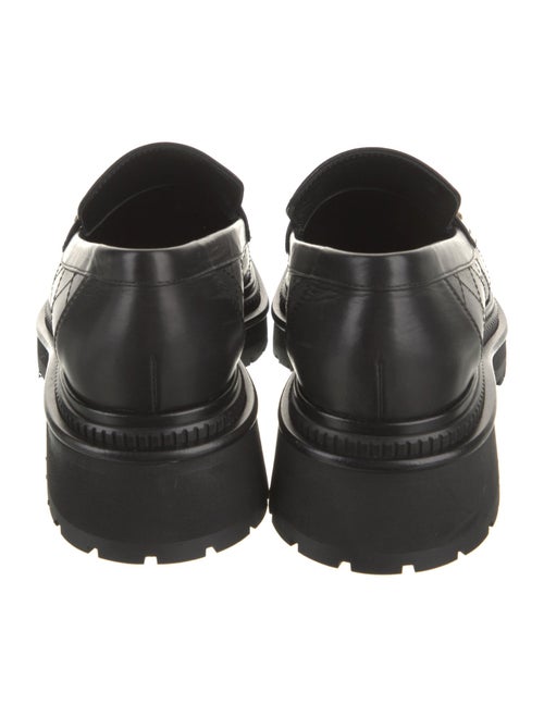 Chanel Interlocking CC Logo Leather Loafers