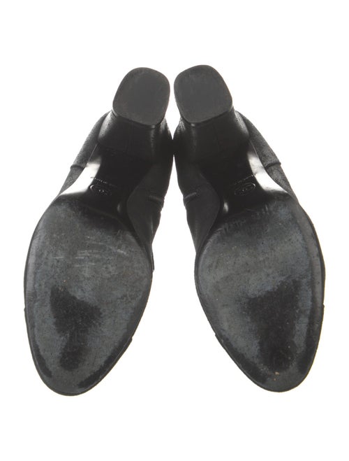 Chanel Interlocking CC Logo Leather Boots