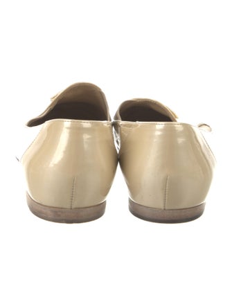 Chanel Interlocking CC Logo Patent Leather Loafers