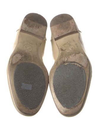 Chanel Interlocking CC Logo Patent Leather Loafers