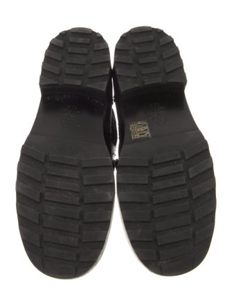 Chanel Interlocking CC Logo Leather Combat Boots