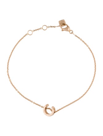 Chanel 18K Coco 'C' Charm Bracelet