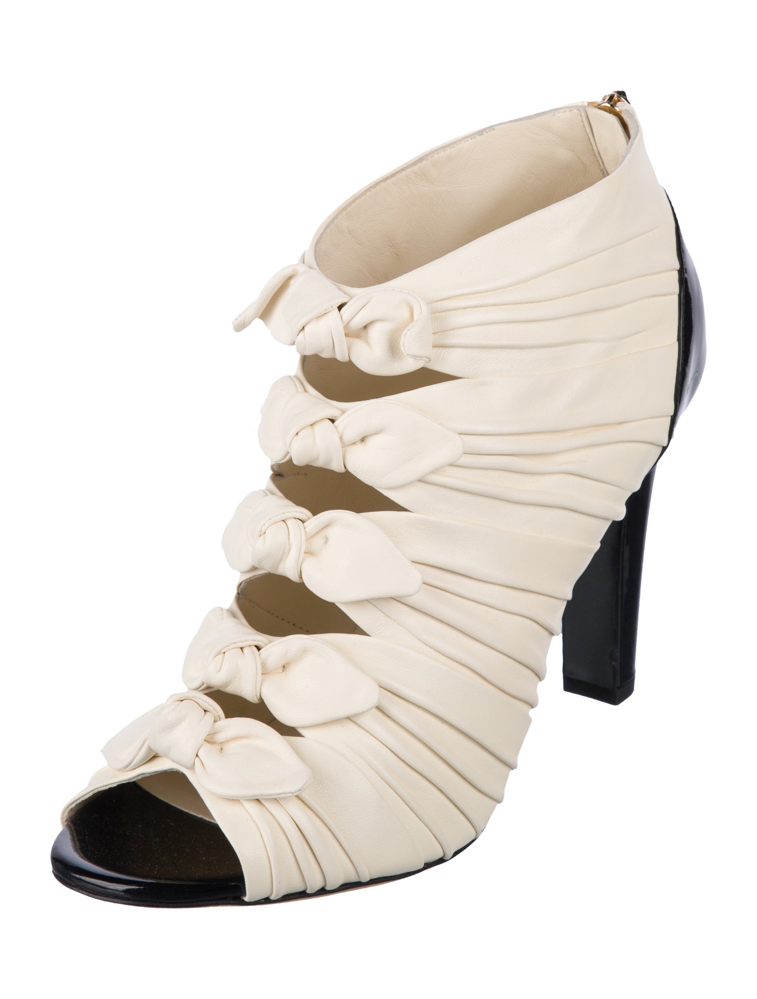 Chanel 2018 Interlocking CC Logo Lace-Up Boots