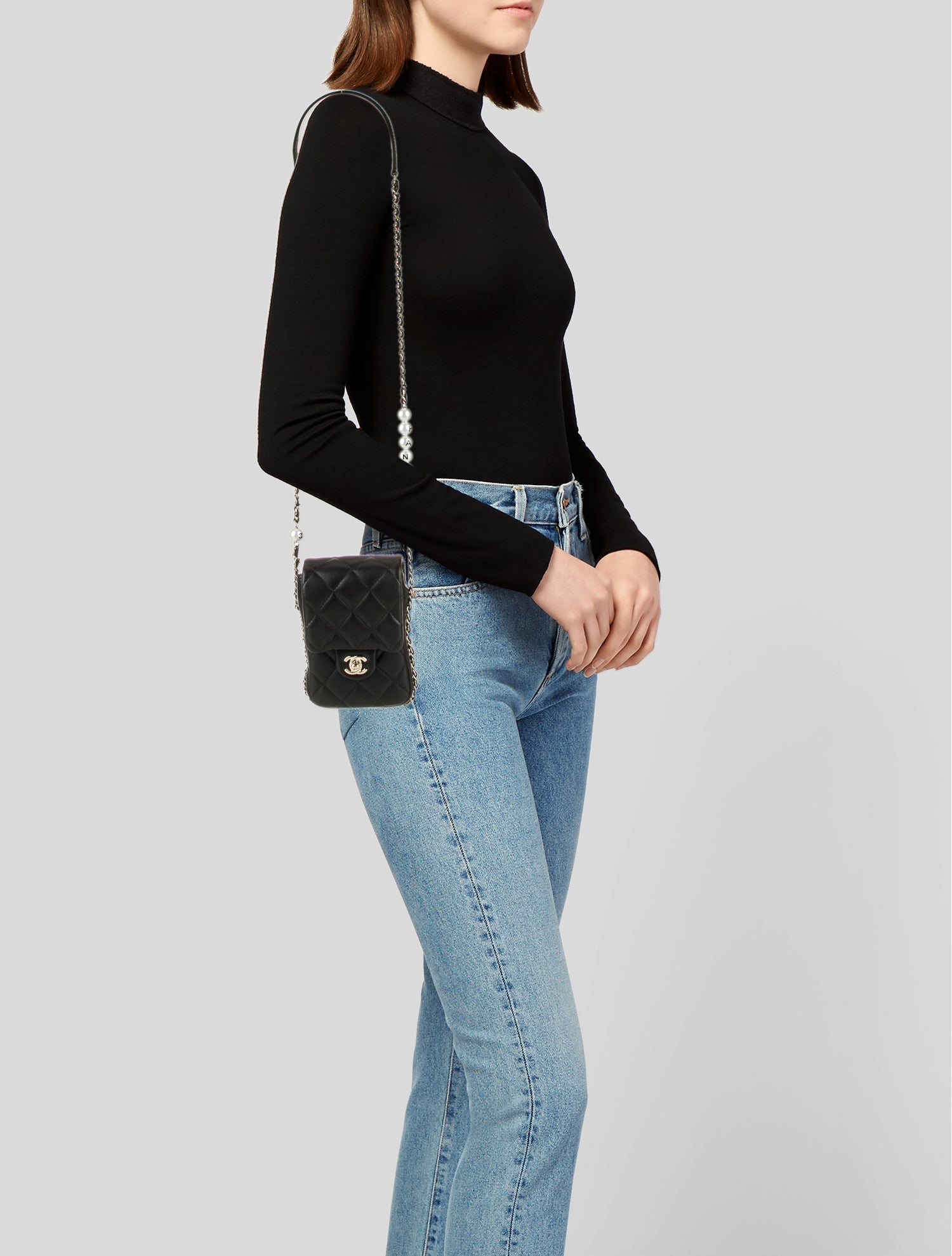 Chanel My Precious Pearls Phone Flap Bag