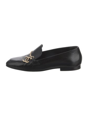 Chanel 2024 Interlocking CC Logo Loafers