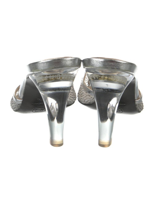 Chanel Interlocking CC Logo Mesh Slides