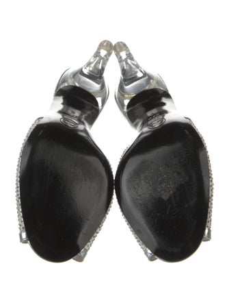 Chanel Interlocking CC Logo Mesh Slides