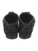 Chanel Interlocking CC Logo Suede Ballet Flats