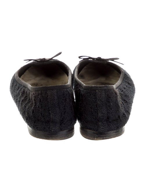 Chanel Interlocking CC Logo Tweed Ballet Flats