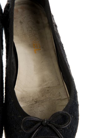 Chanel Interlocking CC Logo Tweed Ballet Flats