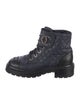 Chanel 2021 Interlocking CC Logo Combat Boots