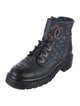 Chanel 2021 Interlocking CC Logo Combat Boots