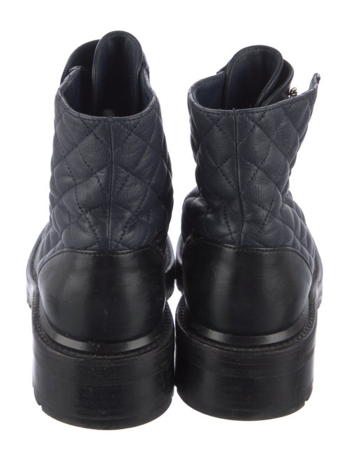 Chanel 2021 Interlocking CC Logo Combat Boots