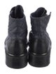 Chanel 2021 Interlocking CC Logo Combat Boots